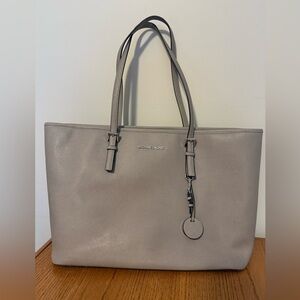Michael Kors Gray Leather Tote